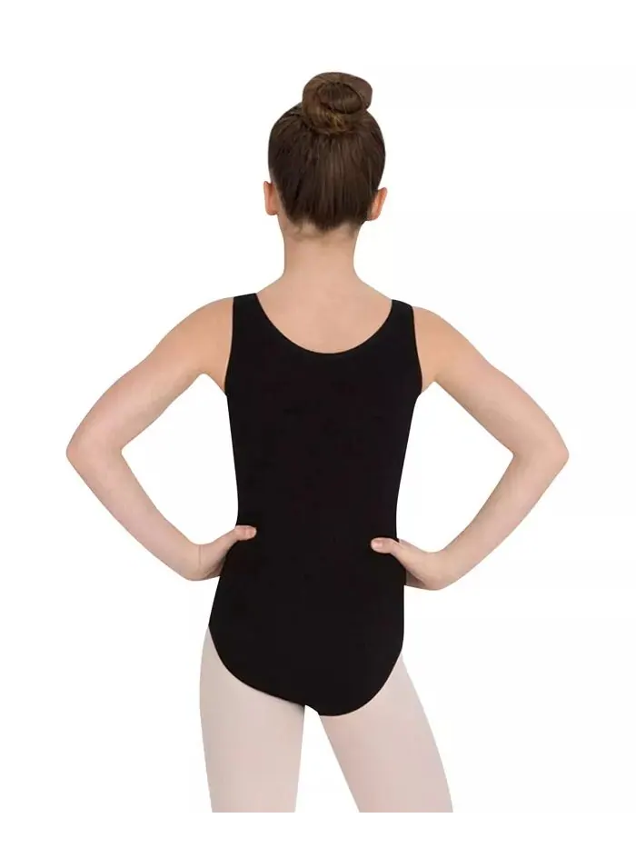 Купальник-майка с высоким воротом для девочек Capezio — изображение 2 из 6, черный