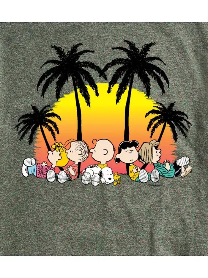 Гибридная футболка Peanuts с коротким рукавом для мужчин, летняя AIRWAVES — изображение 3 из 8, зеленый