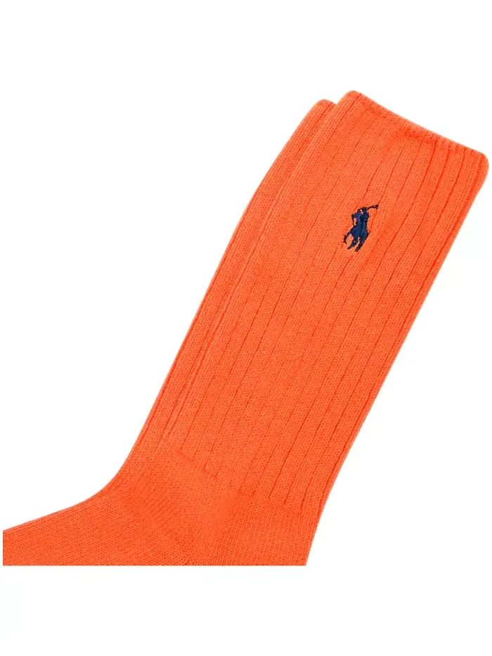 Мужские однотонные классические носки Polo Ralph Lauren — изображение 2 из 3, оранжевый