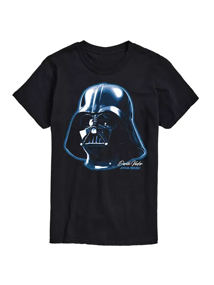 Мужская футболка с коротким рукавом Star Wars Darth Vadar AIRWAVES — изображение 1 из 3, черный