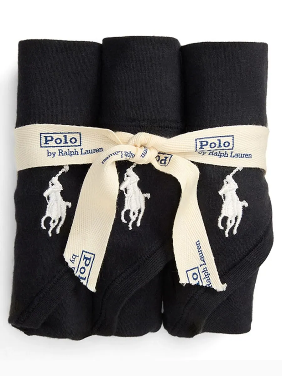 Женские трусики-стринги, комплект из 3 штук, 4P0710 Polo Ralph Lauren — изображение 4 из 6, черный