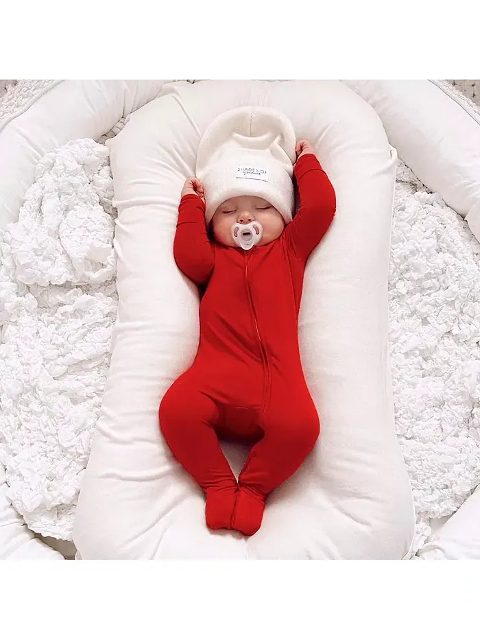 Унисекс комбинезон Baby Winterberry Red Convertible Footie Bellabu Bear — изображение 2 из 3, красный