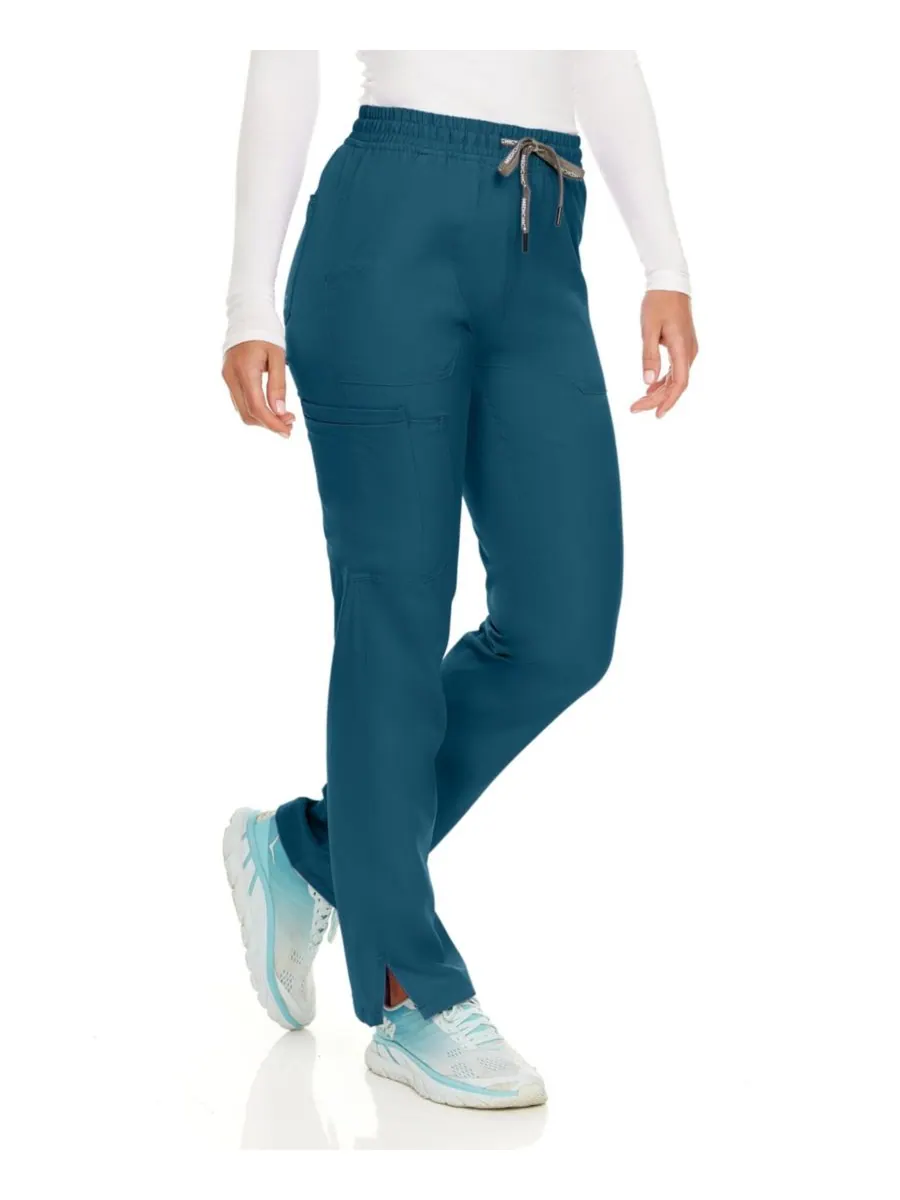 Брюки-карго прямого кроя Petite Terri Stretch с шестью карманами, цвет Ceil, размер X Large Medichic