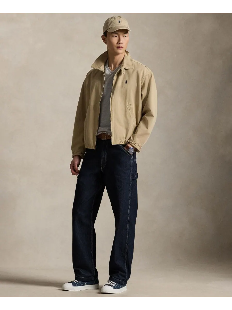 Мужская классическая футболка с V-образным вырезом Polo Ralph Lauren — изображение 2 из 5, серый