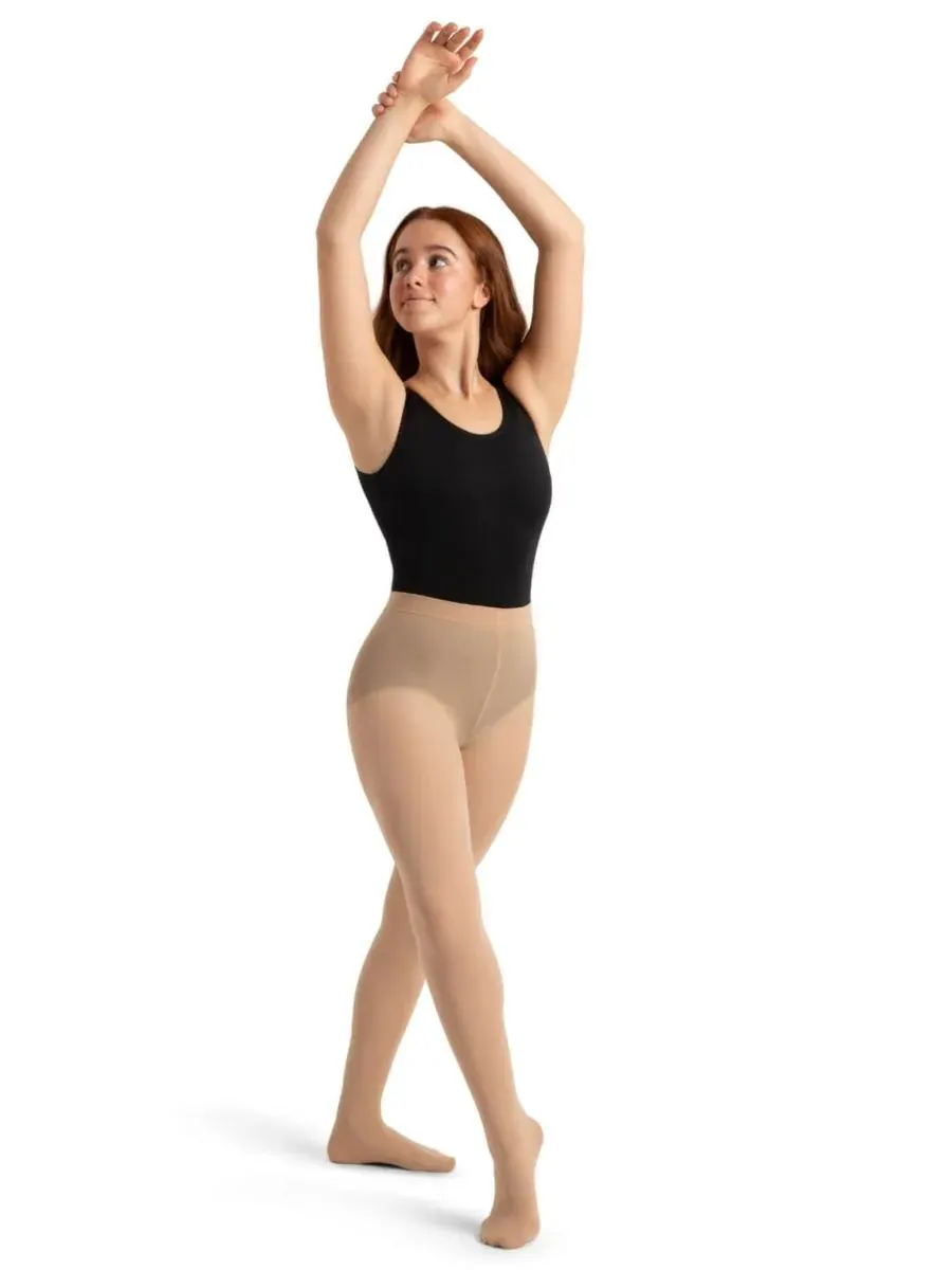 Женские ультрамягкие колготки с закрытыми ступнями Capezio — бежевый