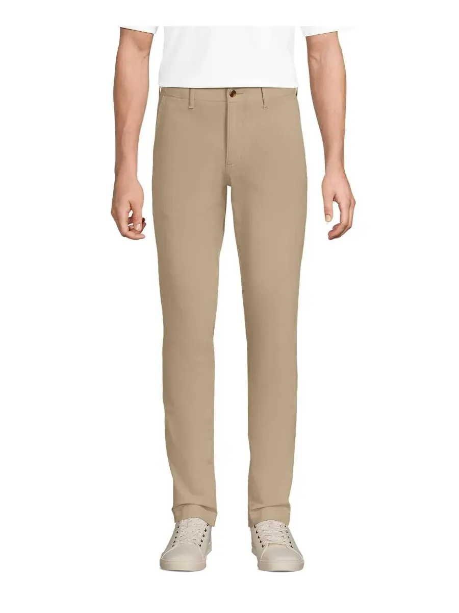 Мужские брюки-чиносы Knockabout Slim Fit Lands' End — изображение 1 из 3, бежевый