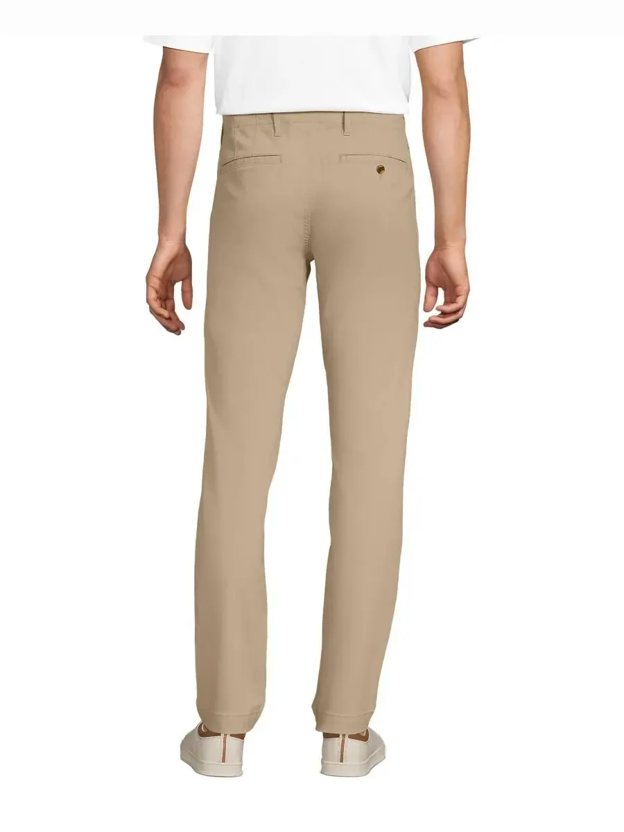 Мужские брюки-чиносы Knockabout Slim Fit Lands' End — изображение 3 из 3, бежевый