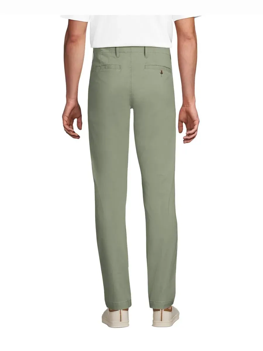 Мужские брюки-чиносы Knockabout Slim Fit Lands' End — изображение 3 из 3, шалфейный