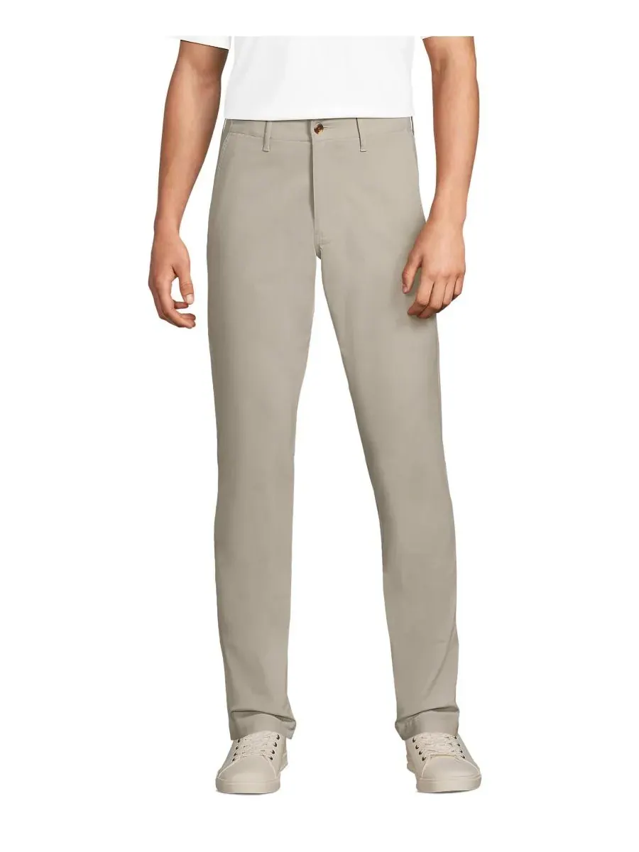 Мужские брюки-чиносы Knockabout Slim Fit Lands' End — изображение 1 из 3, серый