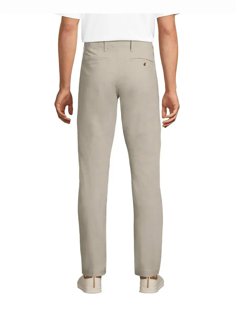 Мужские брюки-чиносы Knockabout Slim Fit Lands' End — изображение 2 из 3, серый