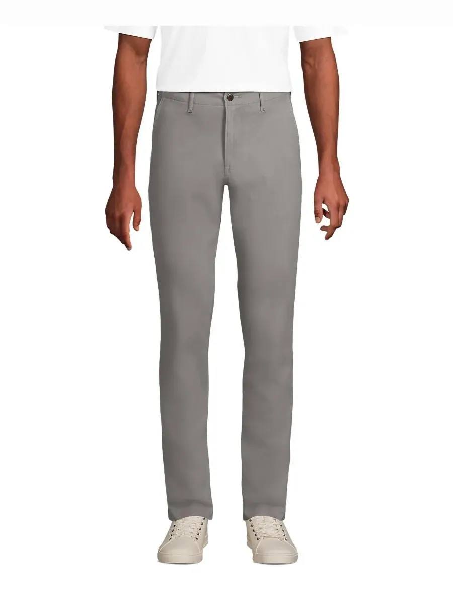 Мужские брюки-чиносы Knockabout Slim Fit Lands' End, Wet Cement — 1