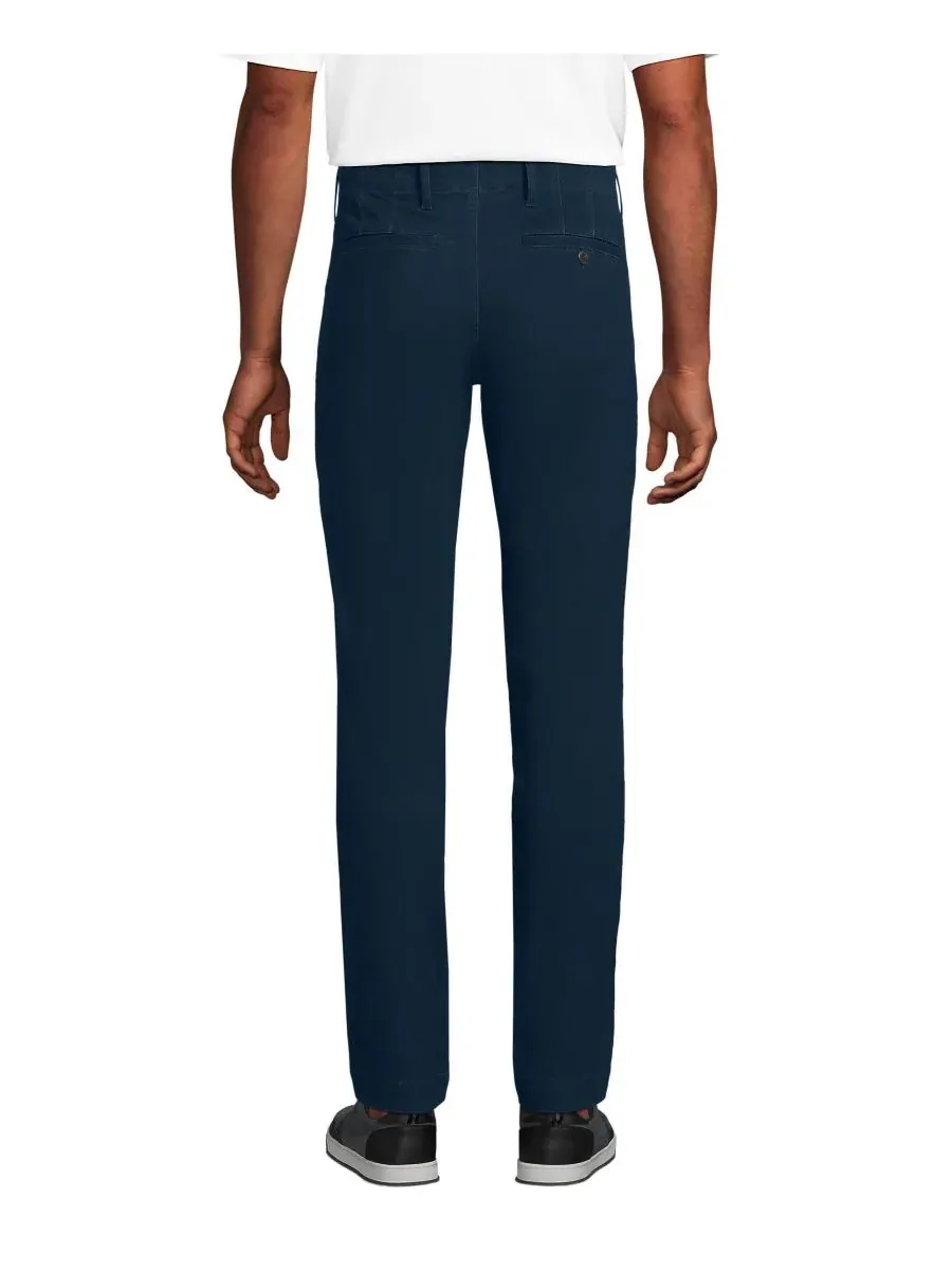 Мужские брюки-чиносы Knockabout Slim Fit Lands' End — изображение 3 из 3, темно-синий
