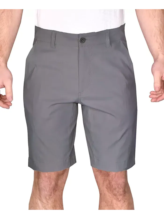 Мужские гибридные эластичные шорты Modern-Fit Performance, длина 9" Vintage 1946 — серый