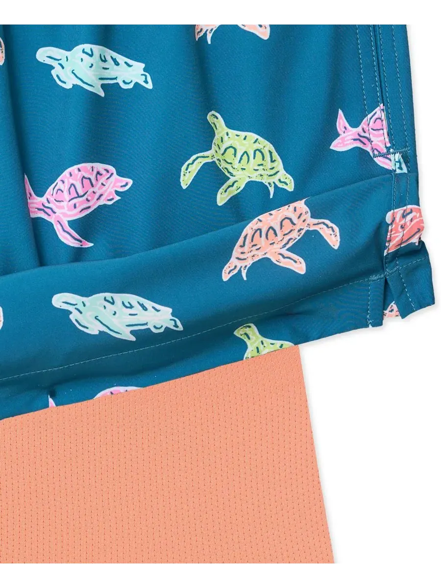 Мужские плавки The Turtally Awesomes Classic 5.5" Chubbies, темно-teal — изображение 3 из 3, темно-бирюзовый