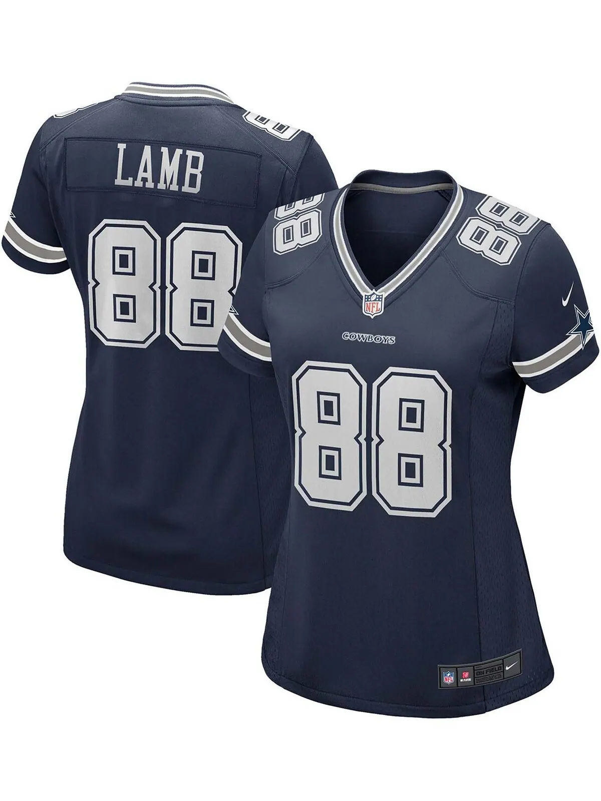 Женское темно-синее джерси CeeDee Lamb Dallas Cowboys Game Nike — изображение 1 из 3, темно-синий