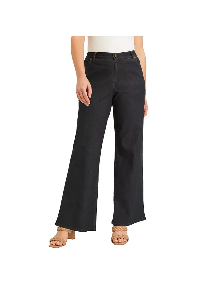 Женские джинсы June + Vie Curvie Fit Wide-Leg