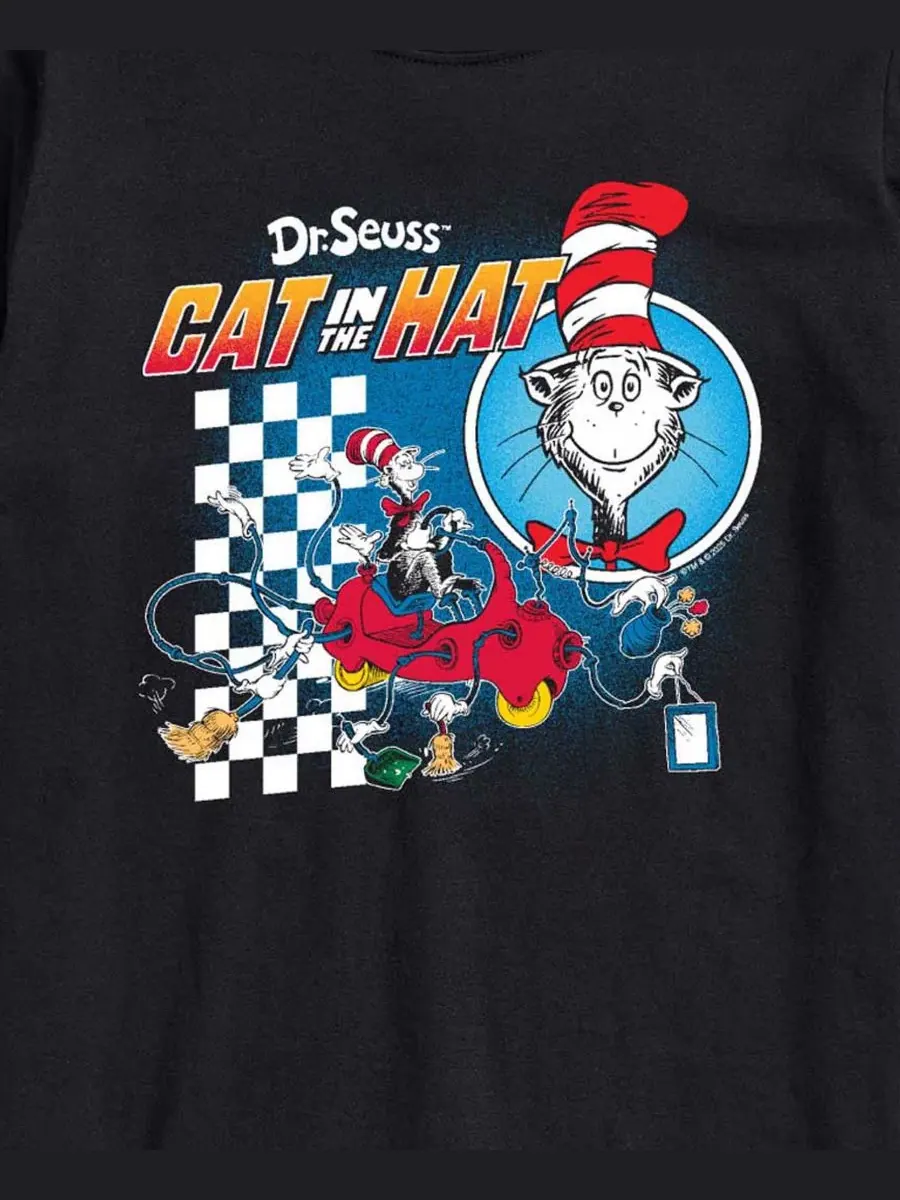 Мужская футболка с коротким рукавом и графическим принтом в стиле Dr Seuss Racing AIRWAVES — изображение 3 из 3, черный
