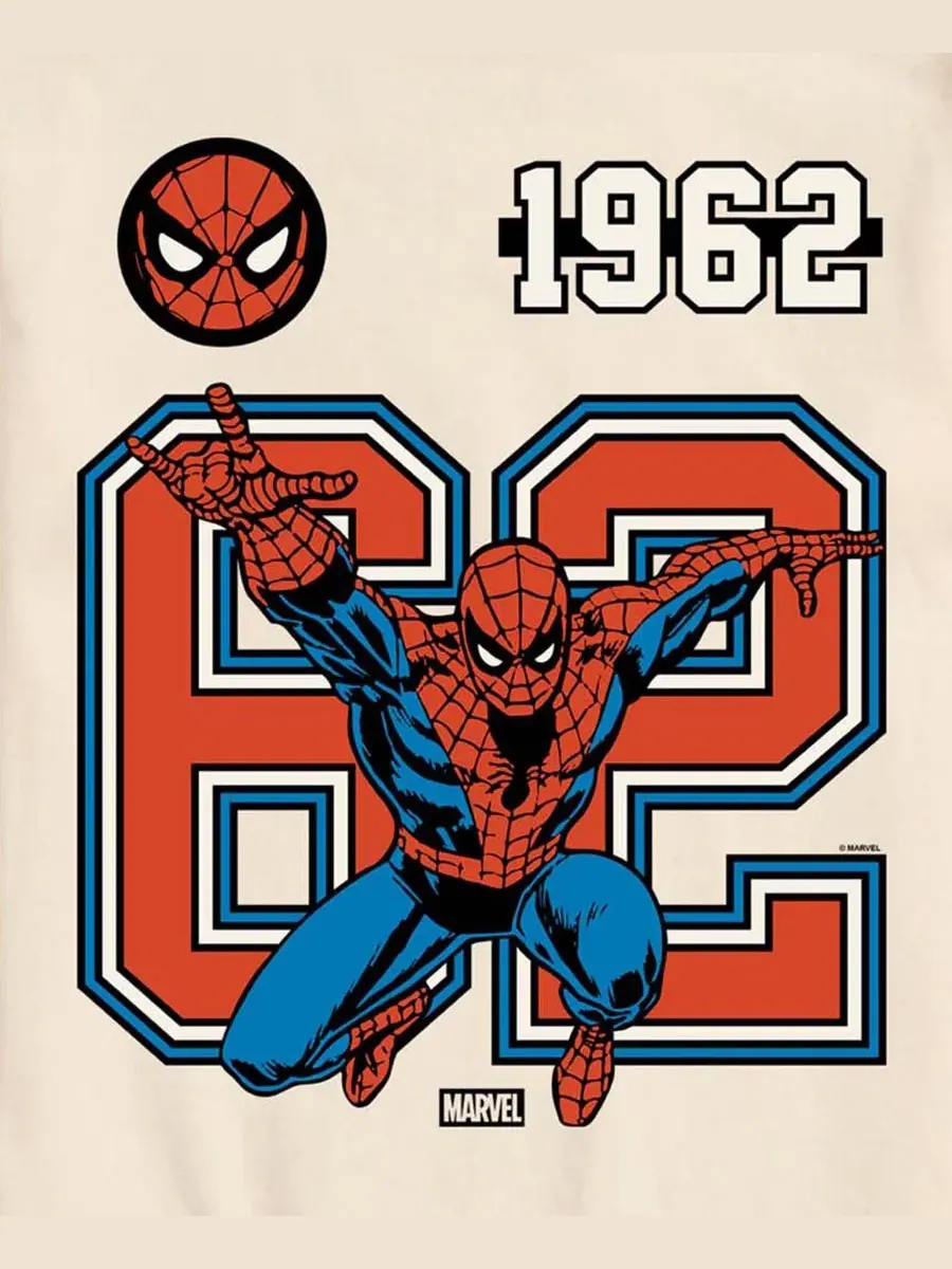 Мужская спортивная футболка с коротким рукавом и графическим принтом Marvel Spider-Man AIRWAVES — изображение 3 из 3, бежевый