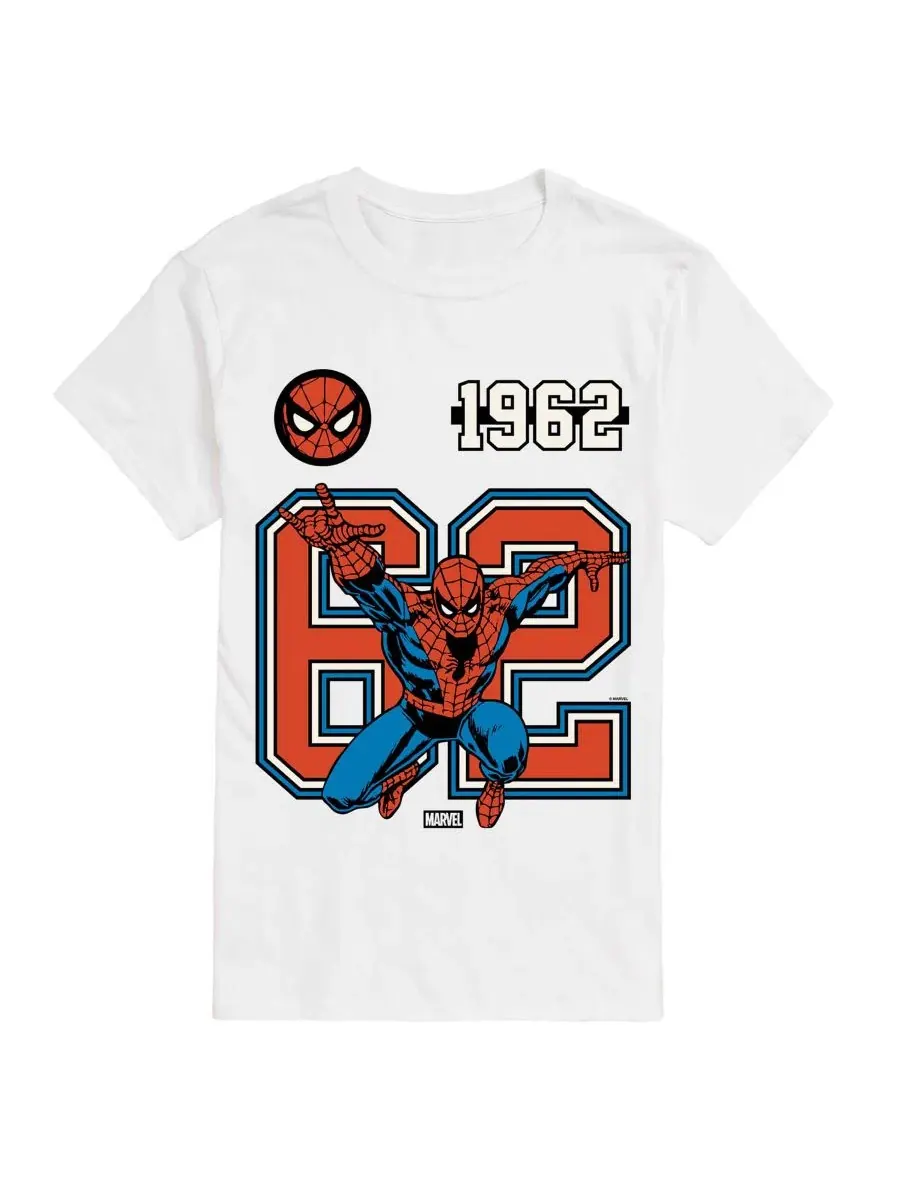 Мужская спортивная футболка с коротким рукавом и графическим принтом Marvel Spider-Man AIRWAVES — изображение 1 из 3, белый