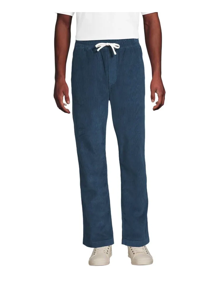 Мужские вельветовые брюки Coastal Corduroy Pull On Deck Pant Lands' End — 1