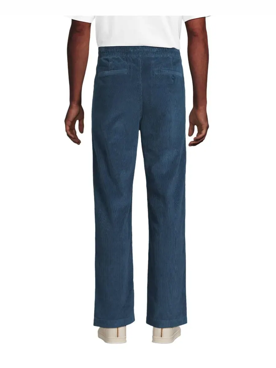 Мужские вельветовые брюки Coastal Corduroy Pull On Deck Pant Lands' End — 2