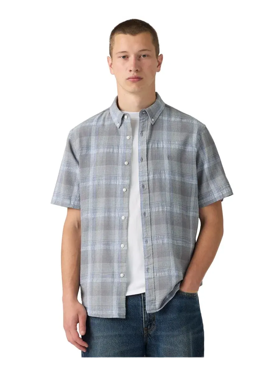 Рубашка с воротником на пуговицах, с коротким рукавом, классическая Levi's, Bennet Plaid — изображение 1 из 3