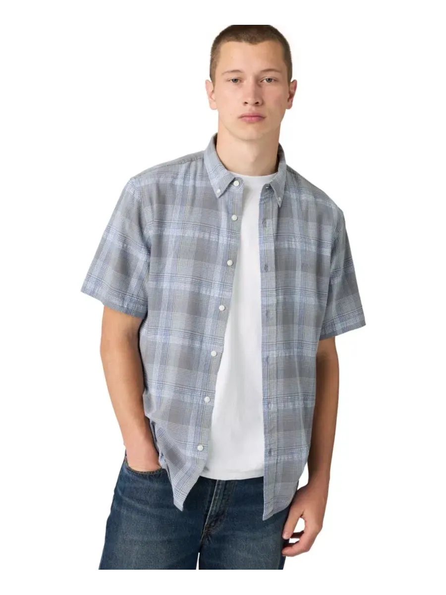 Рубашка с воротником на пуговицах, с коротким рукавом, классическая Levi's, Bennet Plaid — изображение 2 из 3