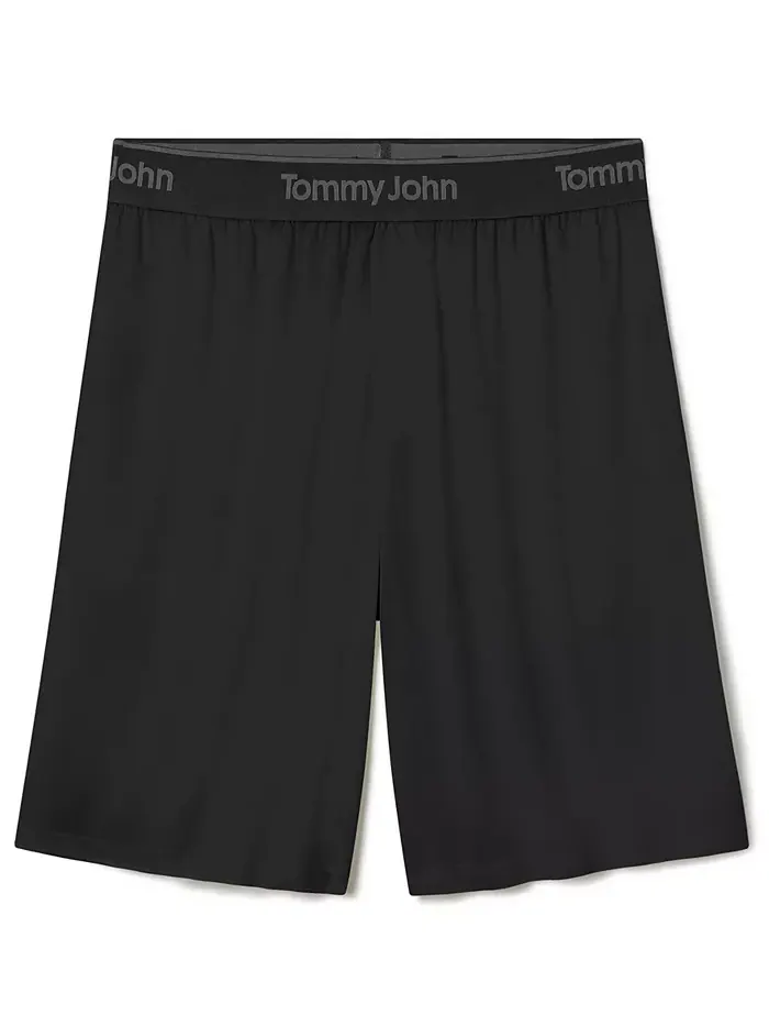 Мужские шорты для сна Second Skin Mid Rise Tommy John — изображение 1 из 3, черный