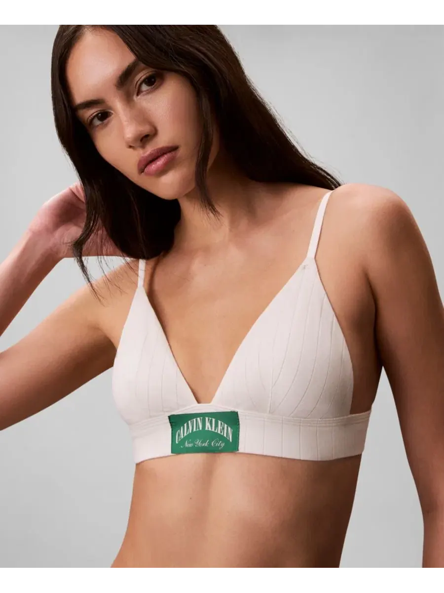 Женский спортивный треугольник Heritage Athletic Lightly Lined Triangle QF8886 Calvin Klein — изображение 1 из 6, тофу