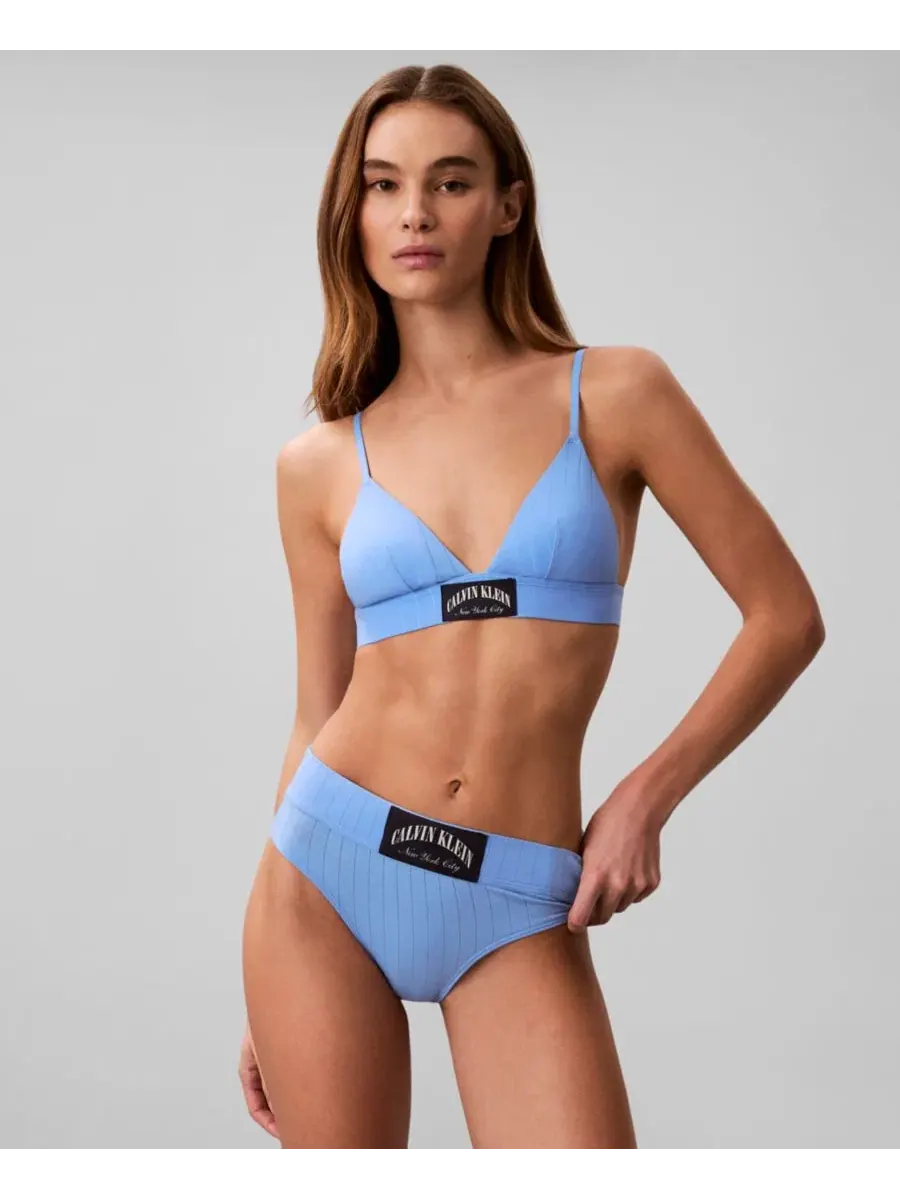 Женский спортивный треугольник Heritage Athletic Lightly Lined Triangle QF8886 Calvin Klein — изображение 3 из 7, синий