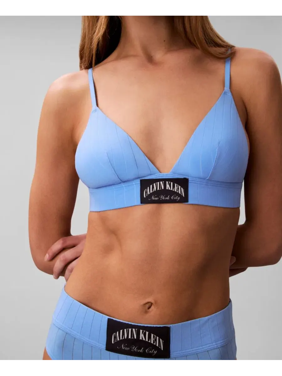 Женский спортивный треугольник Heritage Athletic Lightly Lined Triangle QF8886 Calvin Klein — изображение 5 из 7, синий