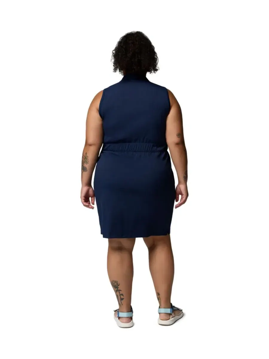 Спортивное платье с воротником Leslie Falls больших размеров Columbia — изображение 5 из 5, темно-синий
