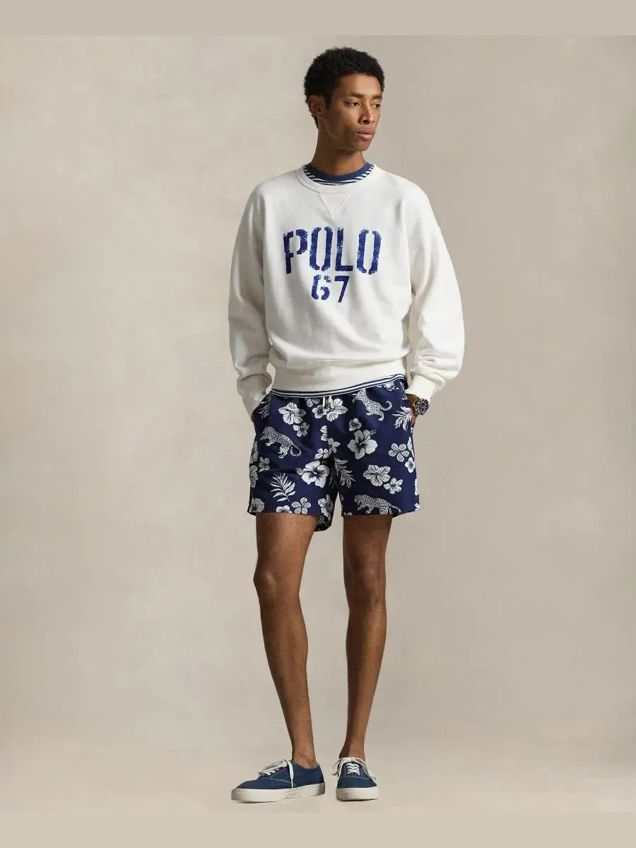 Мужская толстовка с круглым вырезом Polo Ralph Lauren — изображение 2 из 5, голубой