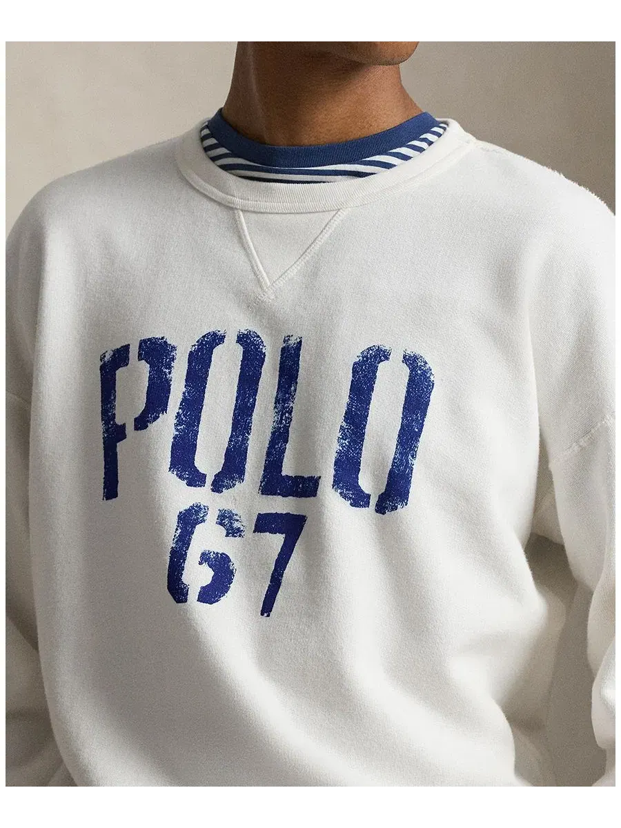 Мужская толстовка с круглым вырезом Polo Ralph Lauren — изображение 3 из 5, голубой