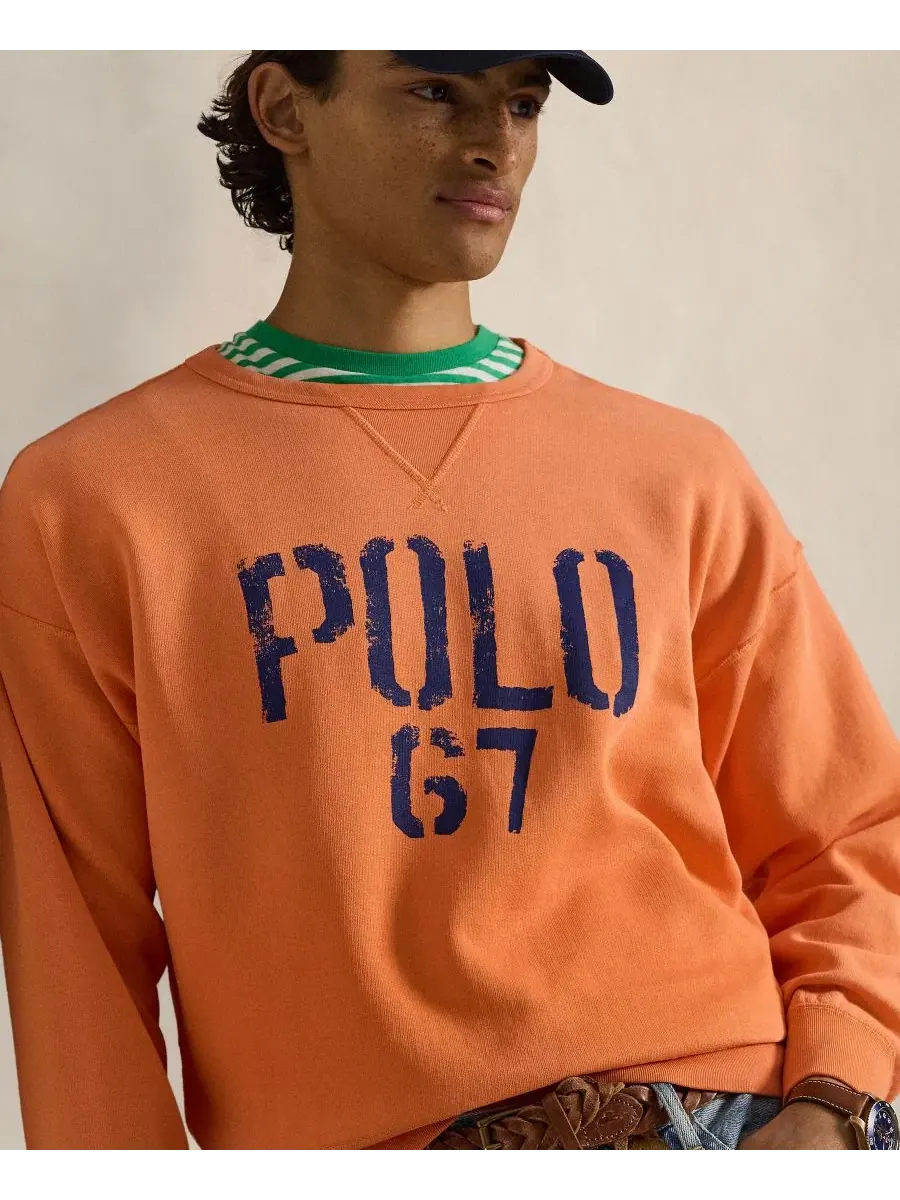 Мужская толстовка с круглым вырезом Polo Ralph Lauren — изображение 3 из 5, голубой