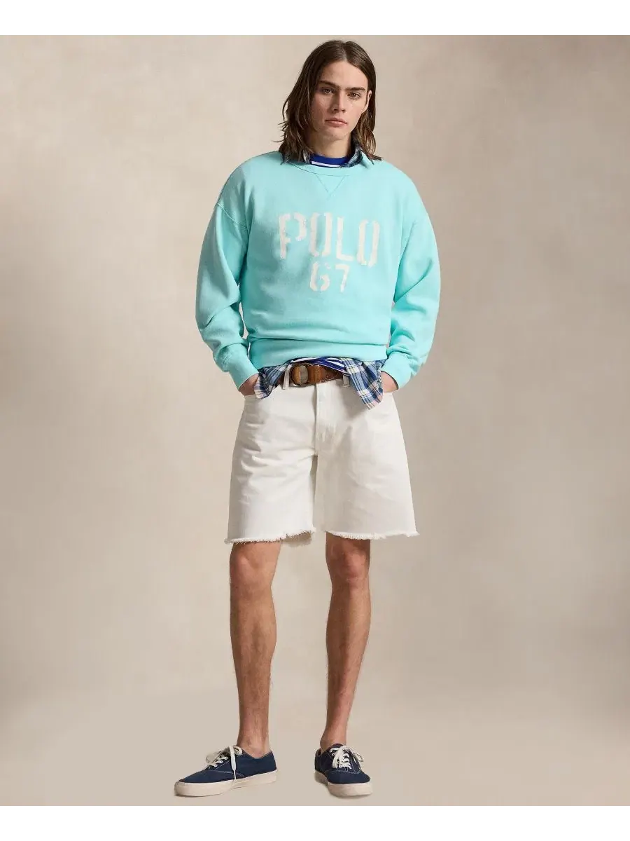Мужская толстовка с круглым вырезом Polo Ralph Lauren — изображение 2 из 5, голубой
