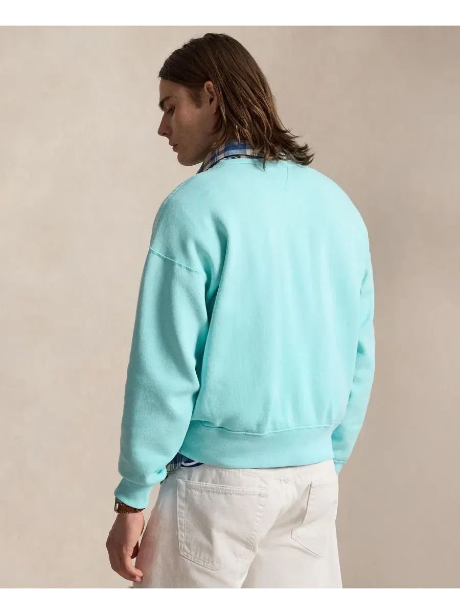 Мужская толстовка с круглым вырезом Polo Ralph Lauren — изображение 4 из 5, голубой