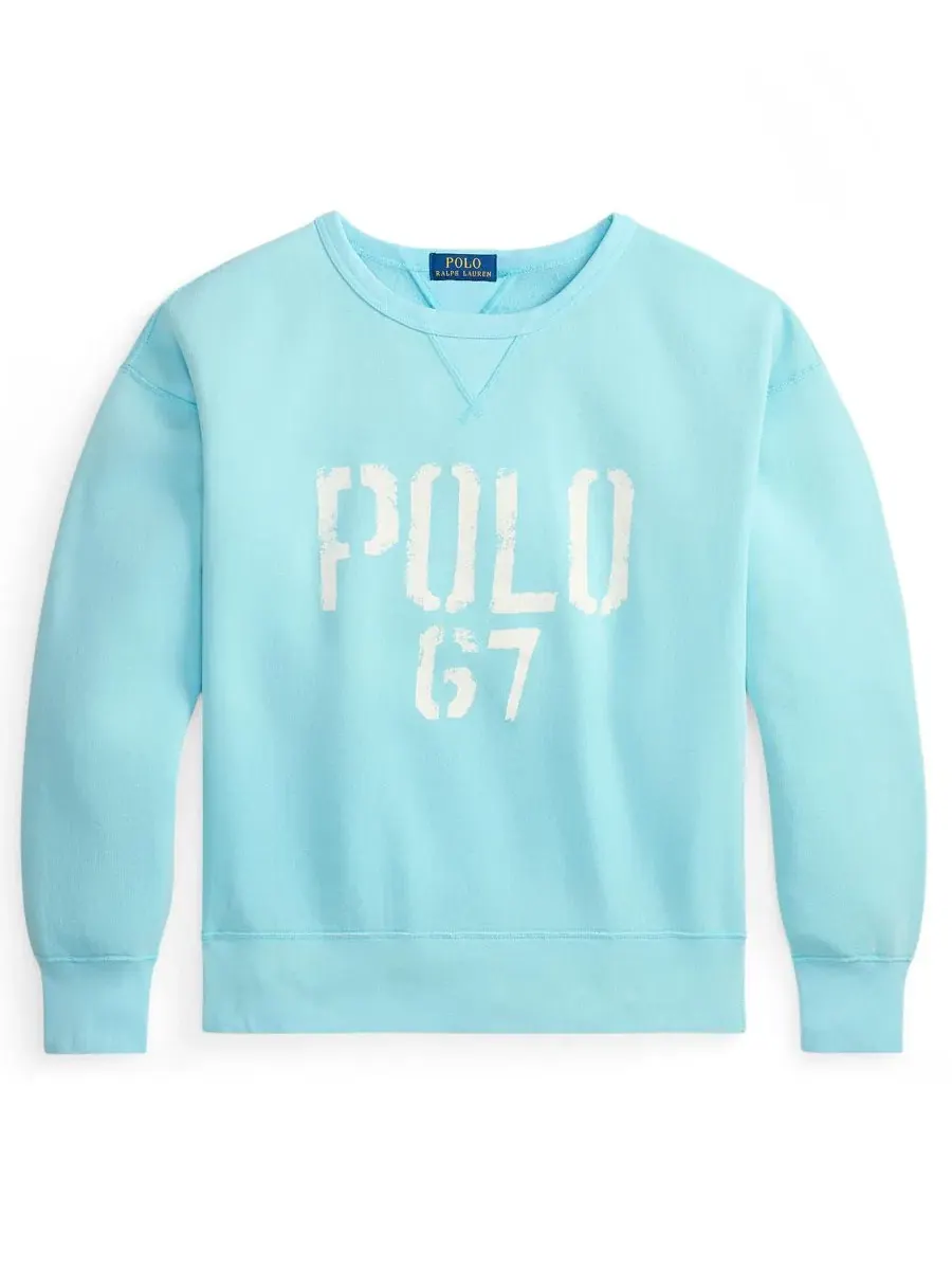 Мужская толстовка с круглым вырезом Polo Ralph Lauren — изображение 5 из 5, голубой
