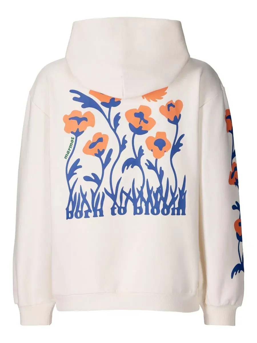 Женская толстовка Born to Bloom Marmot, жемчужный — изображение 5 из 5, серебристый