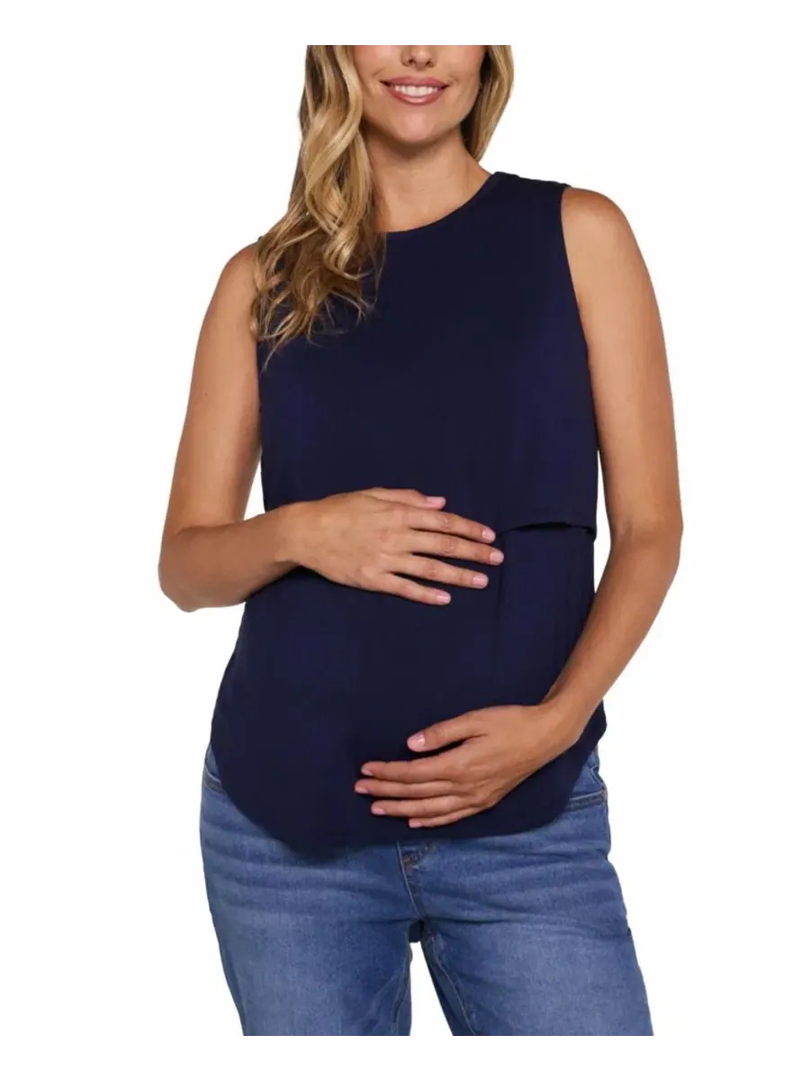 Топ без рукавов для кормления грудью и для беременных Motherhood Maternity