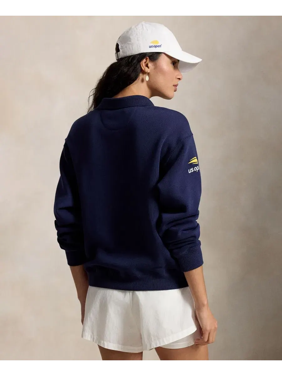 Женская рубашка-поло с длинным рукавом US Open Polo Ralph Lauren — изображение 4 из 5, темно-синий