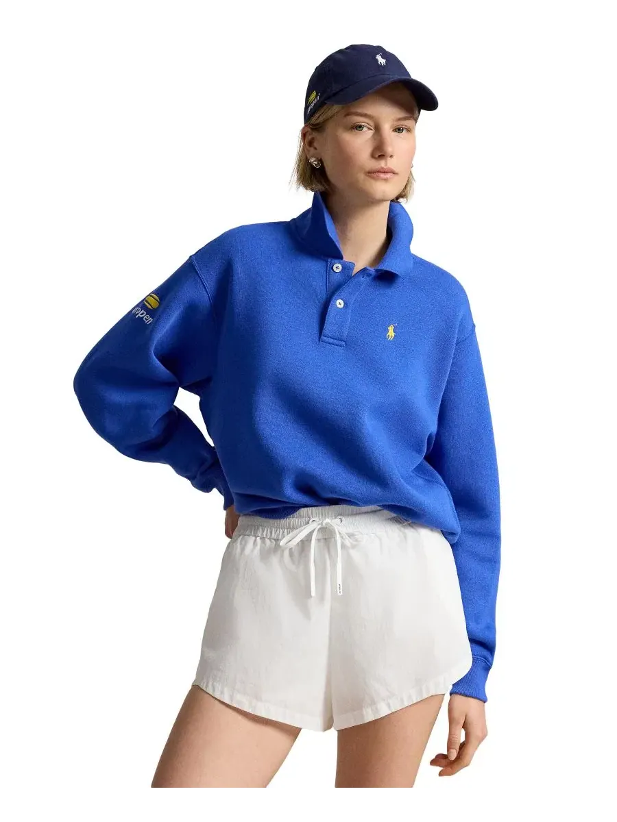 Женская футболка-поло с длинным рукавом US Open Polo Ralph Lauren — изображение 1 из 6, синий
