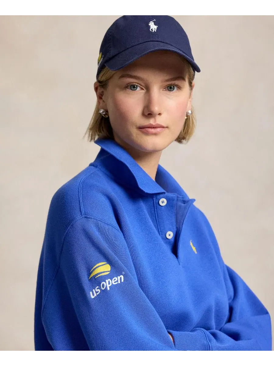 Женская футболка-поло с длинным рукавом US Open Polo Ralph Lauren — изображение 3 из 6, синий