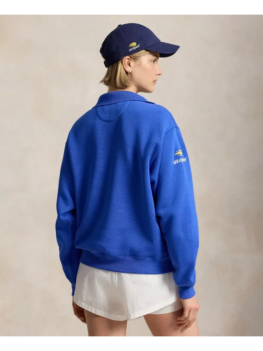 Женская футболка-поло с длинным рукавом US Open Polo Ralph Lauren — изображение 4 из 6, синий