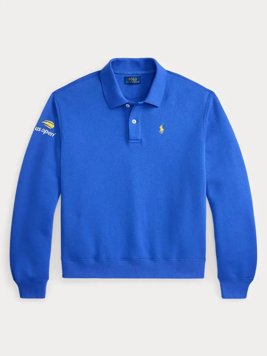 Женская футболка-поло с длинным рукавом US Open Polo Ralph Lauren — изображение 5 из 6, синий