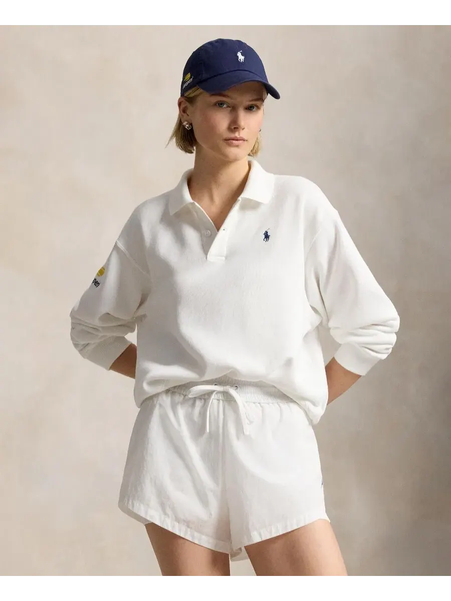 Женская рубашка-поло с длинным рукавом US Open Polo Ralph Lauren — изображение 1 из 5, белый