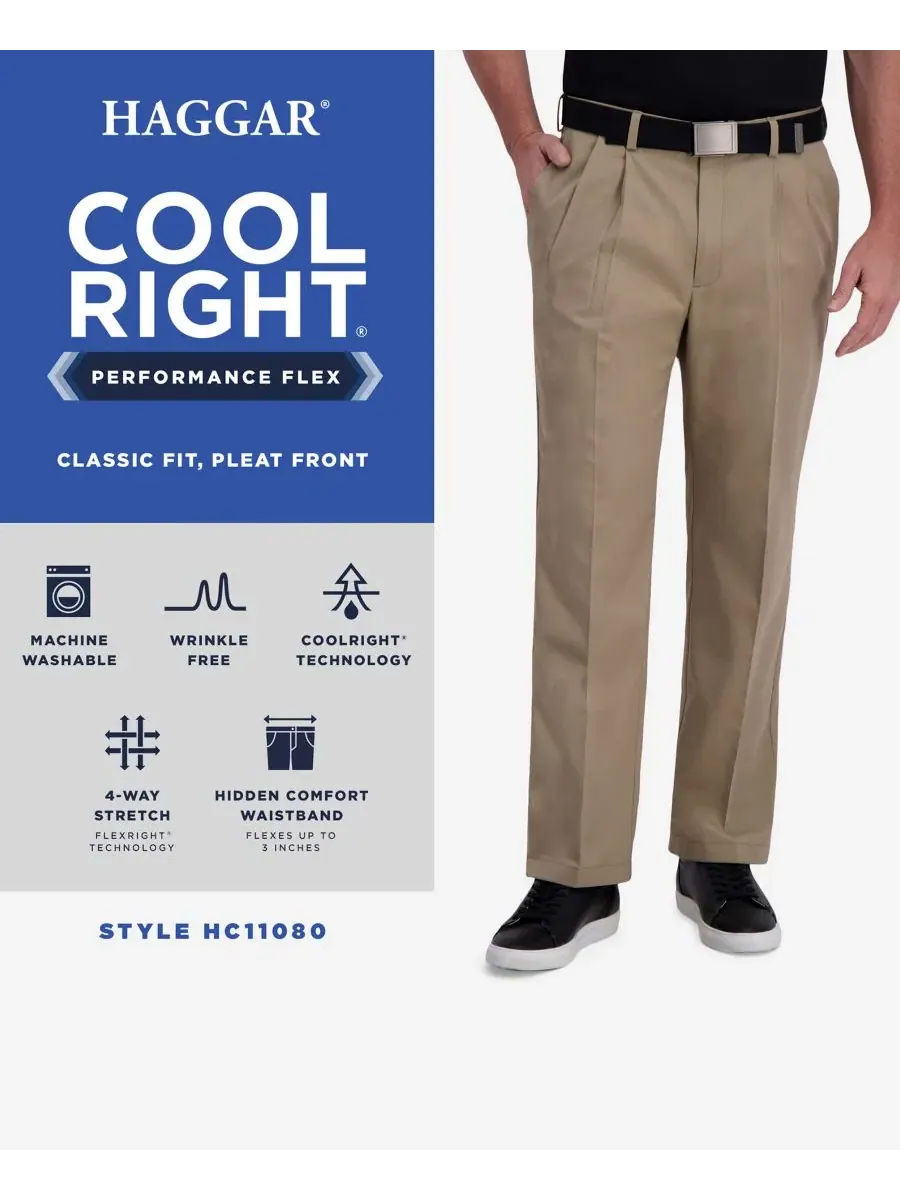 Классические брюки Haggar с защитой от морщин, Cool Right — 5