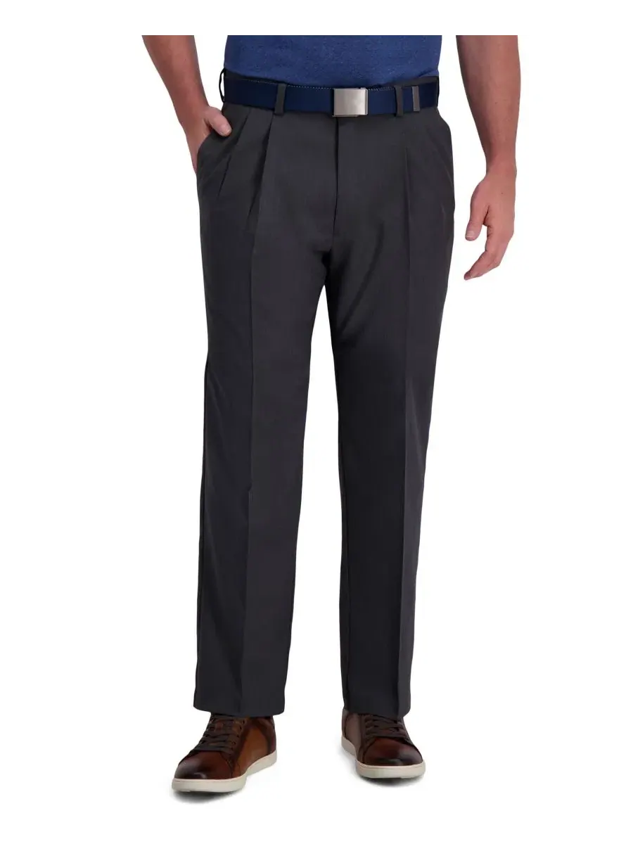 Брюки классические со стрелками Cool Right Performance Flex Classic Fit Pleat Front Haggar