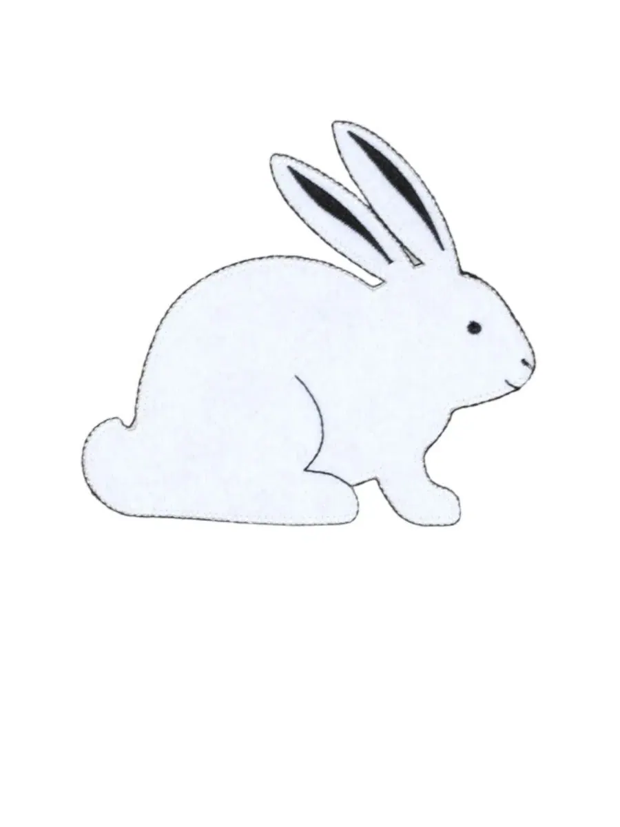 Комплект пижам из хлопка с кроликами Leveret — изображение 2 из 3, серый