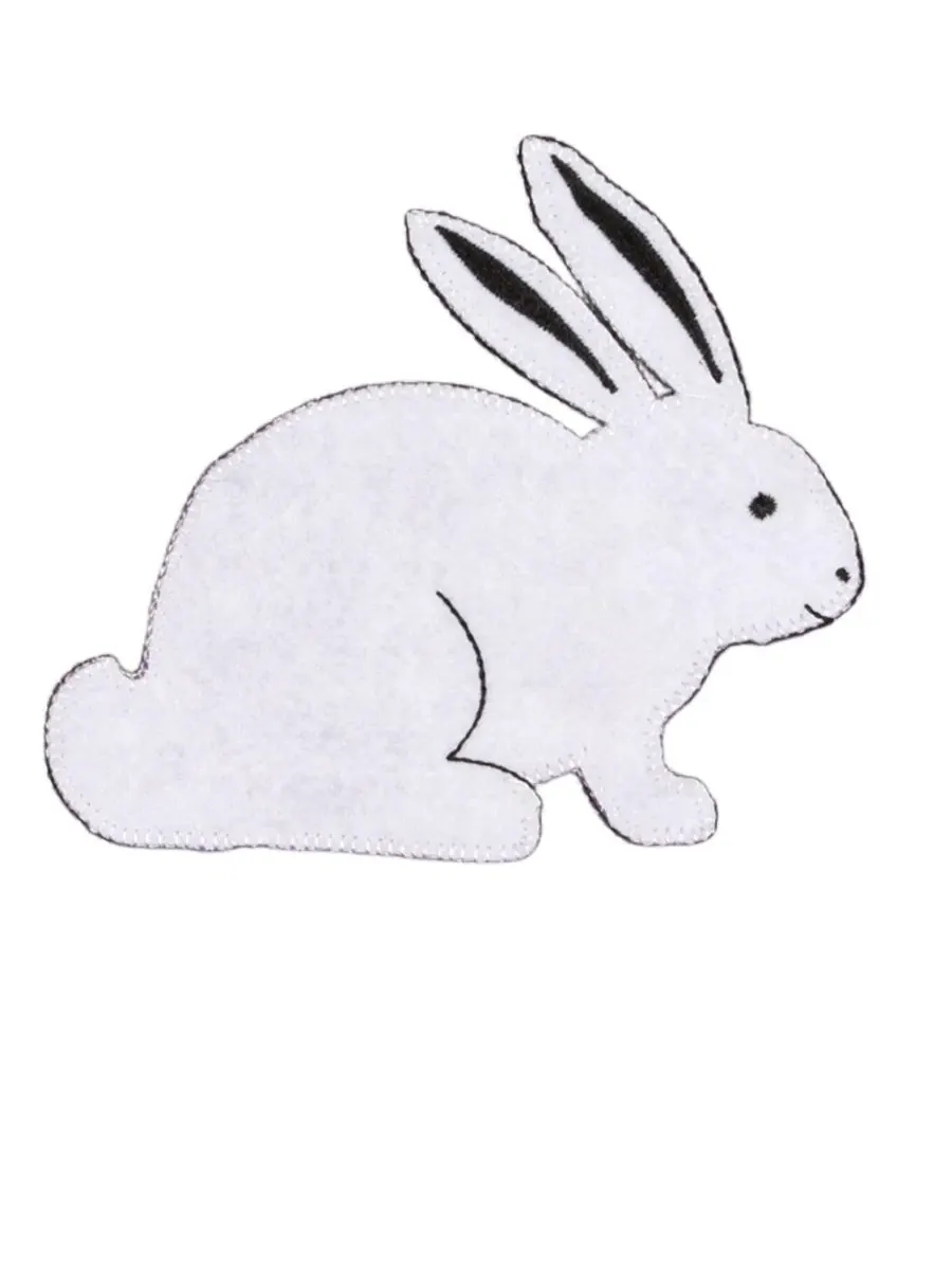 Комплект пижам из хлопка с кроликами Leveret — изображение 3 из 3, фиолетовый